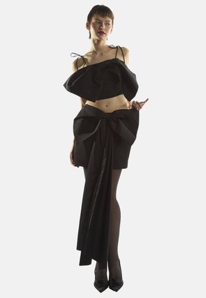 Collective the Label, BOW MINI SKIRT - Mini skirt - black