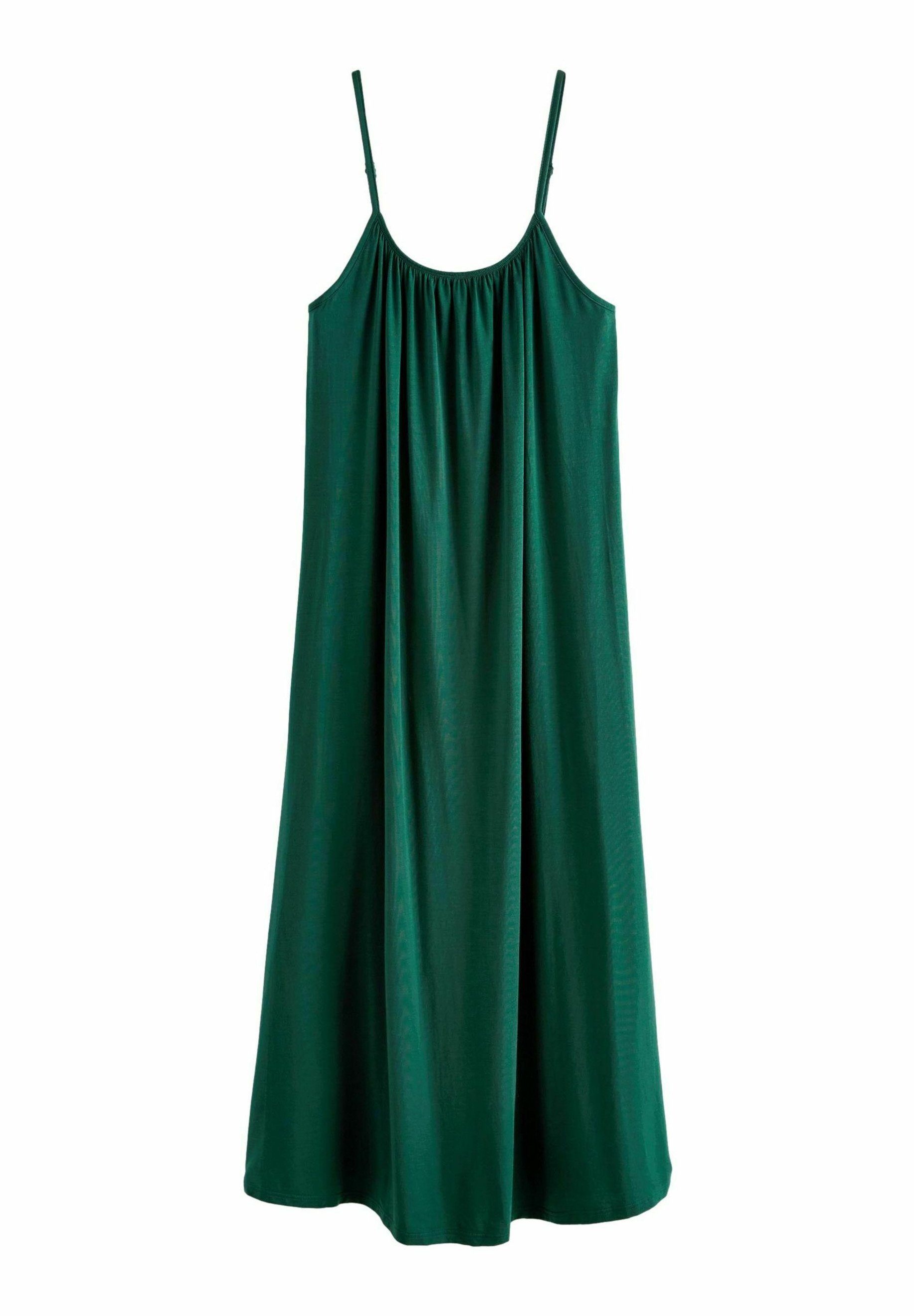 slim fit dress slacks Emerald Green Jersey Maxi Dress M