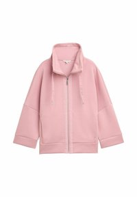 BOXY FIT - Bluză de molton cu fermoar - morning pink