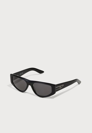 GCDS UNISEX - Lunettes de soleil - shiny black/smoke