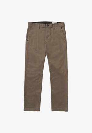 Volcom, CHINO TROUSERS FRICKIN MODERN STRET - Pantalon classique - mushroom