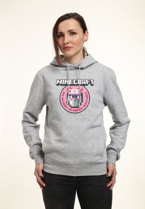 MINECRAFT AXOLOTL ADVENTURES - Hoodie - heather grey