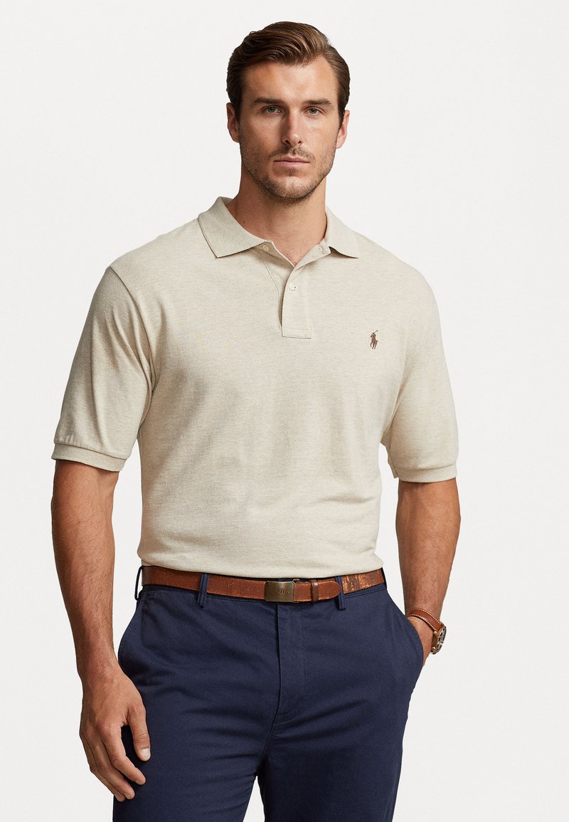 Polo Ralph Lauren Big & Tall THE ICONIC MESH POLO SHIRT - Poloskjorter - expedition dune heather