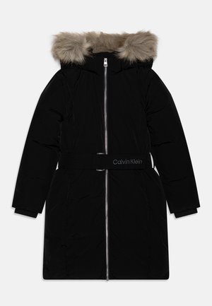 Calvin Klein Jeans CLASSIC BELTED COAT - Cappotto invernale - black