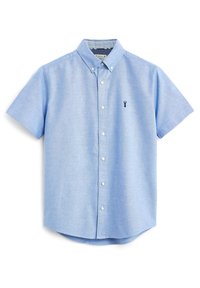 SHORT SLEEVE OXFORD WITH STAG - Vapaa-ajan kauluspaita - light blue