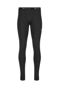 Black thermal leggings featuring a smooth, stretchy fabric, a fitted design, and a waistband with “Whistler” branding in white text.