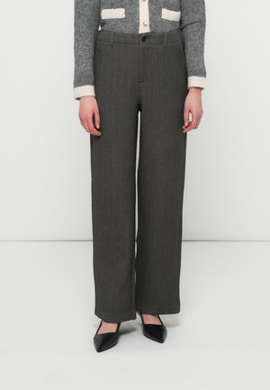 ONLTINI WIDE PANT - Kelnės - dark grey melange