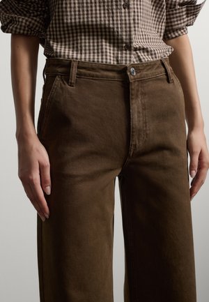 Stefanel, STRAIGHT-FIT JEANS.. - Pernera ancha - dark brown