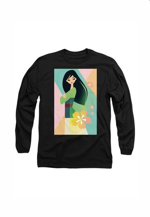 MULAN SIMPLISTIC ILLUSTRATION - Long sleeved top - black
