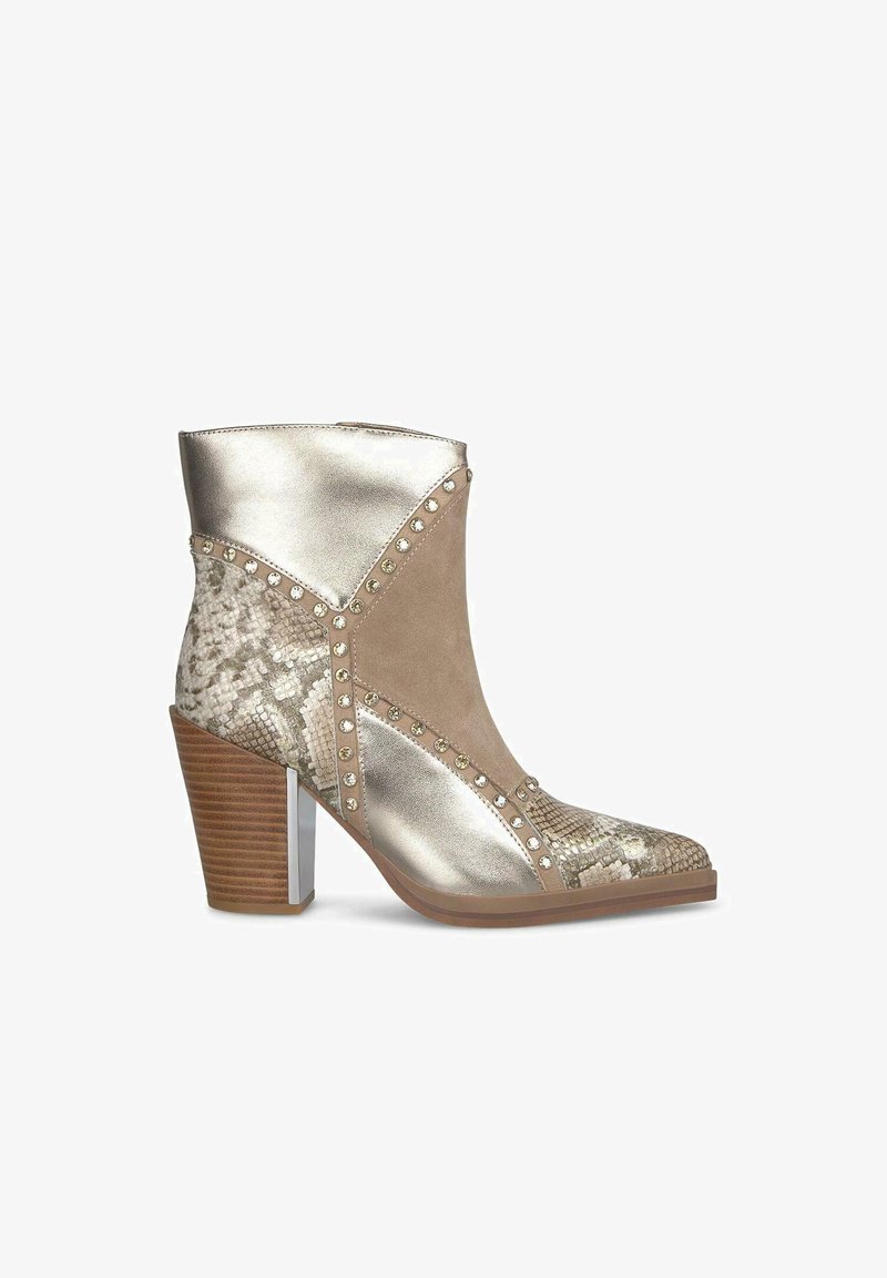 Alma en Pena Botines de tacón - marrón jaspeado