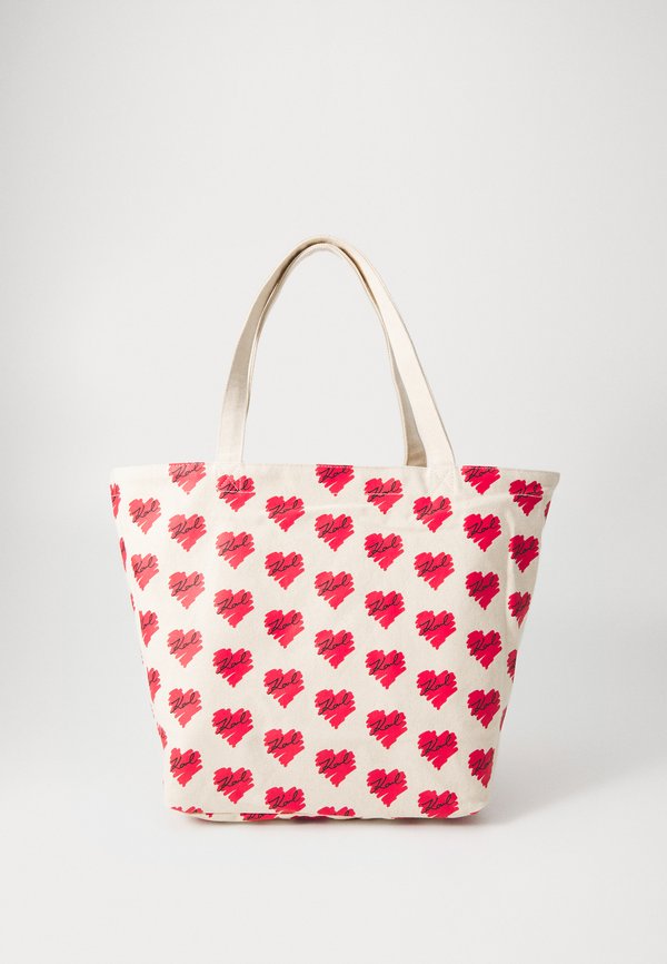 HEARTS REVERSIBLE  - Tote bag - natural2