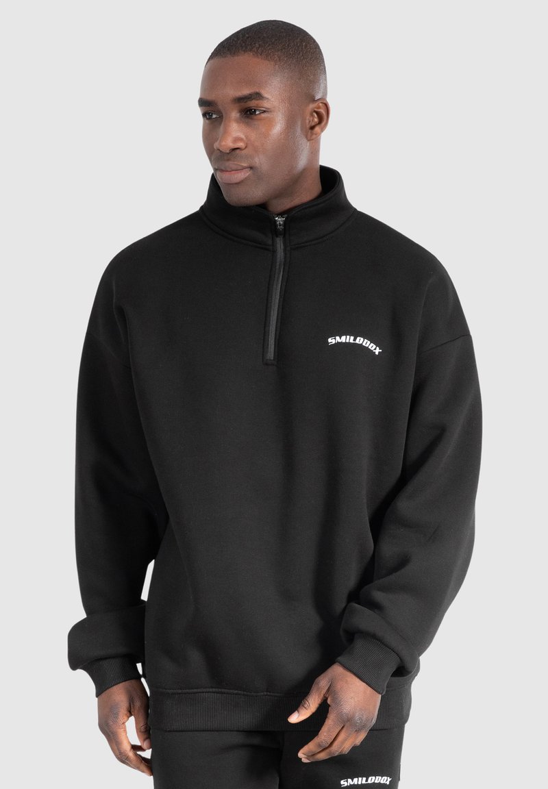 Smilodox HALF ZIP GATLIN - Felpa - schwarz