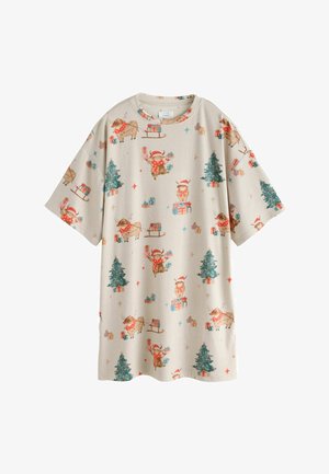 Next, REGULAR FIT - MATCHING FAMILY CHRISTMAS COSY NIGHTIE - Nightie - oatmeal hamish the highland cow