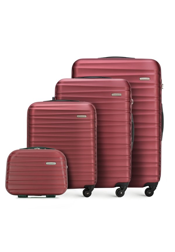 LUGGAGE SET WITH WASH BAG FROM ABS - Kofferset - bordeaux