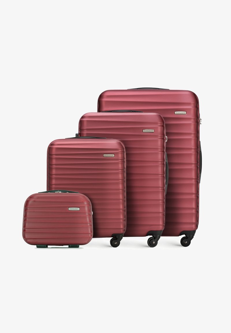 WITTCHEN LUGGAGE SET WITH WASH BAG FROM ABS - Sada zavazadel - bordeaux