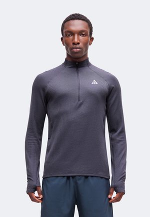 Nike ACG, TRAIL MIDLAYER - Блуза с дълги ръкави - gridiron/summit white