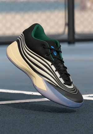 DAME X - Scarpe da basket - core black/warm vanilla/collegiate green
