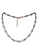 Hip Hop Kugel Halskette Metall - Silberfarbene Kugelperlenkette Im Europäischen Style