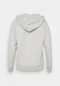 Felpa con cappuccio grigio melange dotata di cappuccio con coulisse, polsini e orlo a costine, realizzata in morbido materiale felpato con finitura strutturata.