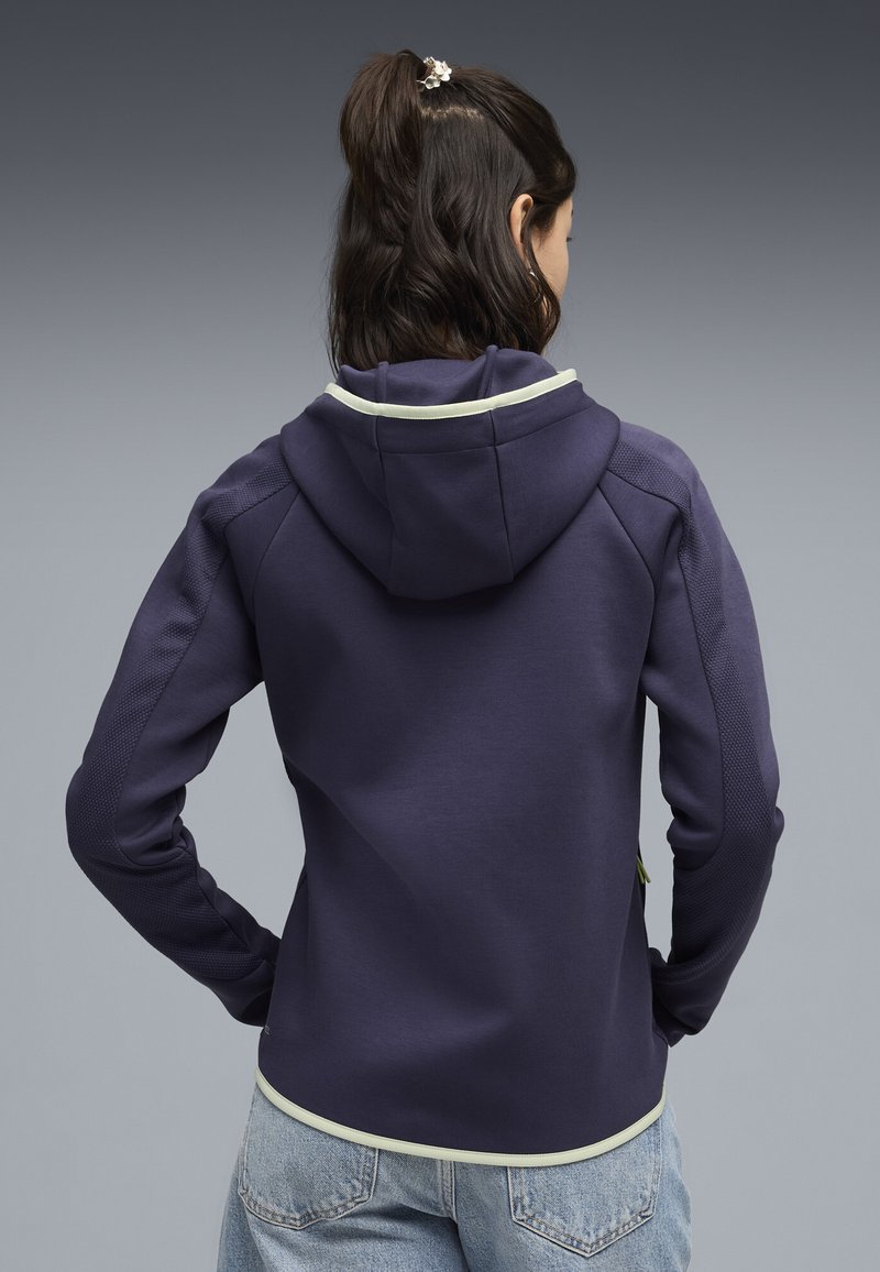 Puma EVOSTRIPE - Mikina na zip - deep plum