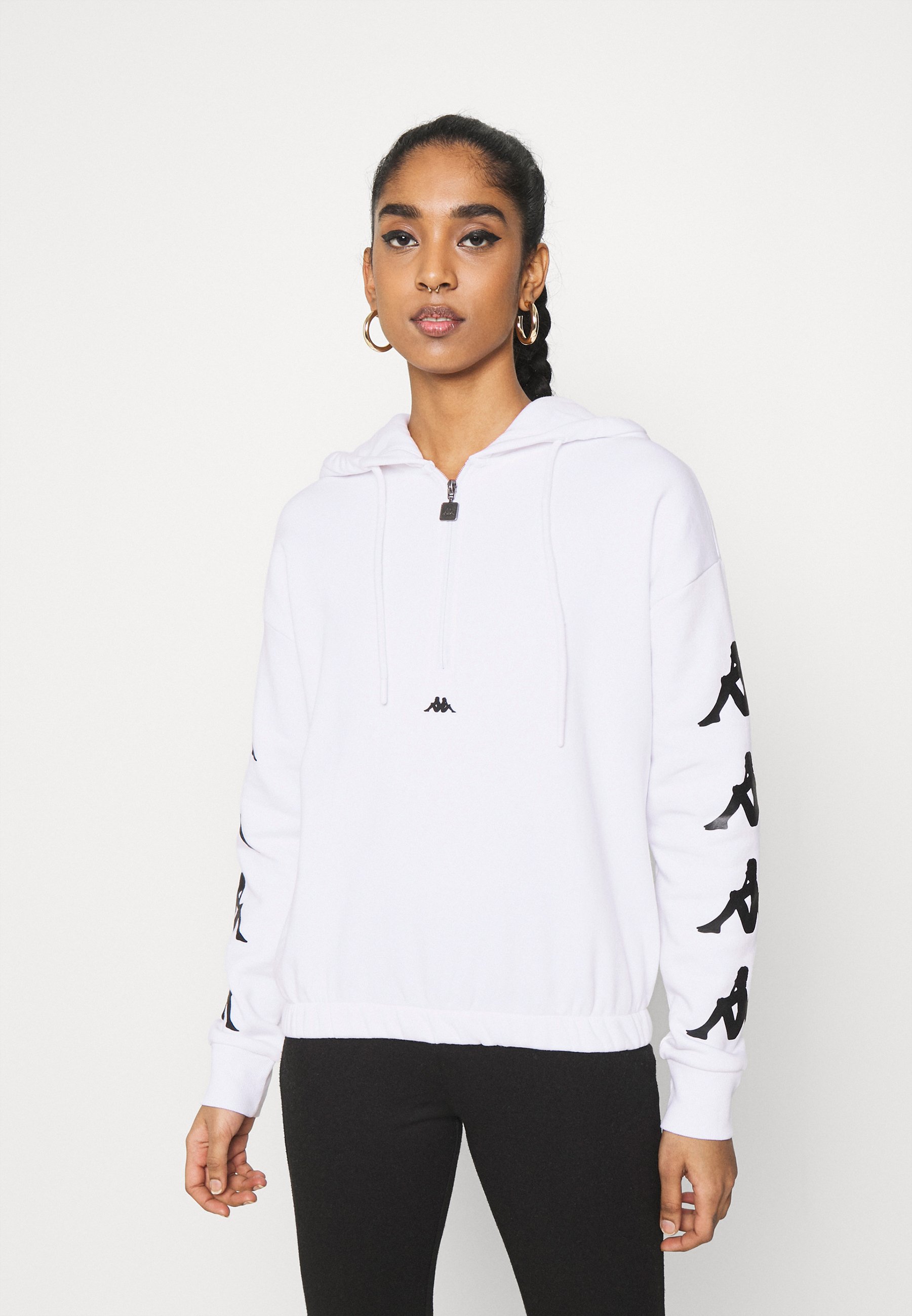 white kappa sweater