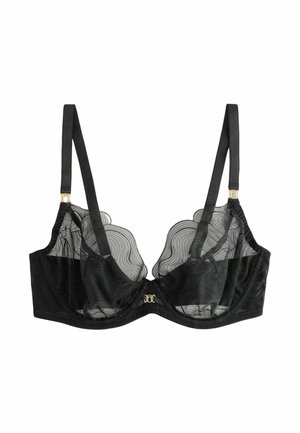 NON PAD PLUNGE FIT -  EMBROIDERY - Bügel BH - black