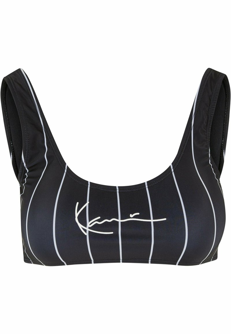 Karl Kani SMALL SIGNATURE PINSTRIPE BikiniTop black white/schwarz