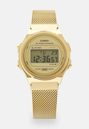 ROUND UNISEX - Montre à affichage digital - gold-coloured