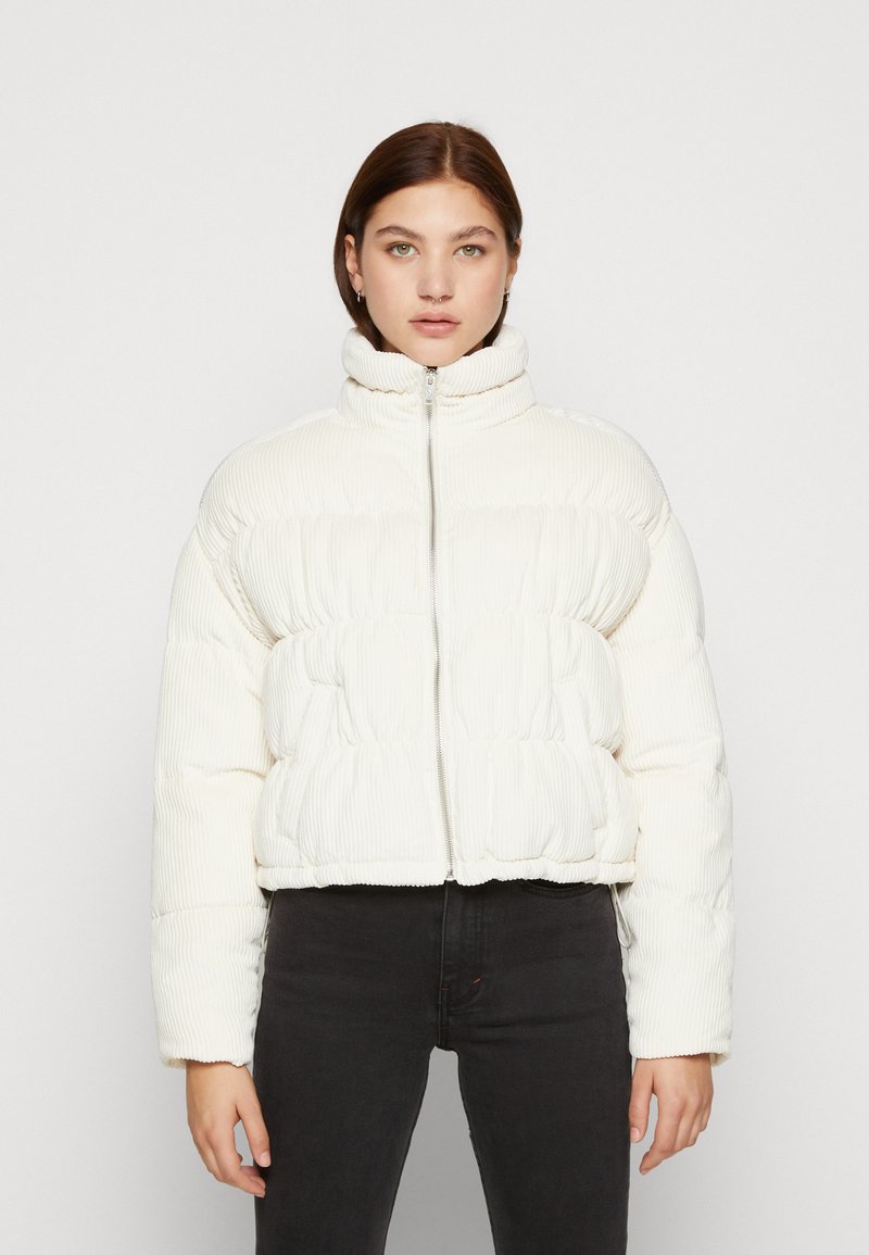 Hollister Co. FASHION PUFFER Chaqueta de invierno birch/crema