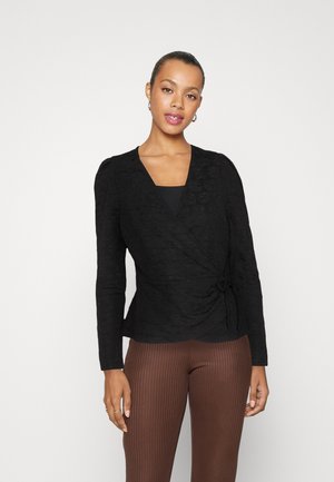 YAS YASLEIDO WRAP - Bluse - black