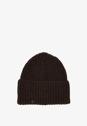 Loevenich, LIGHTLY MARL TRIANGULAR BANDANA - Beanie - chocolate