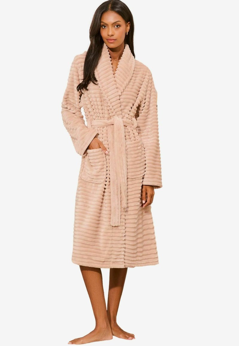 Lipsy SUPER SOFT TEXTURED DETAIL - REGULAR FIT - Halāts - brown