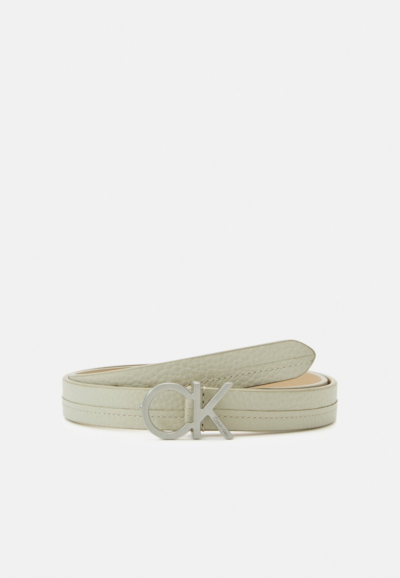 Calvin Klein LOCK MIX BELT - Opasok - stoney beige