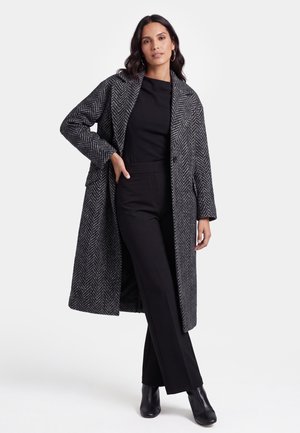 usha, Classic coat - black multicolor