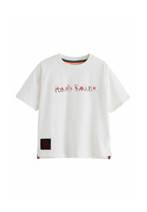 OVERSIZED SHORT SLEEVE ICONIC - T-shirt con stampa - white signature