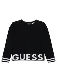Guess JUNIOR CUT OUT - Stickad tröja - jet black