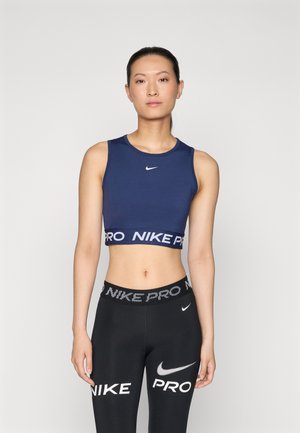 CROP TANK - Top - midnight navy/white