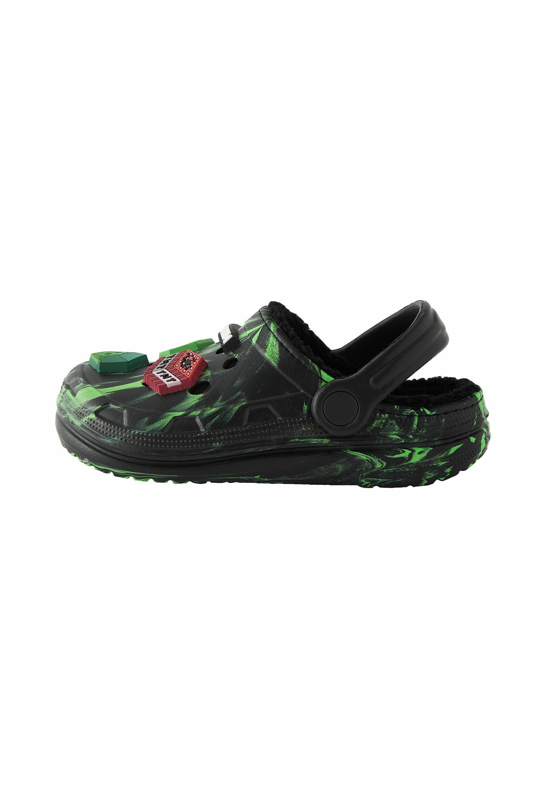 MINECRAFT Felpa con Cappuccio Ragazzi Kids Gamer Black Creeper Inside Hooded 14-15 Anni