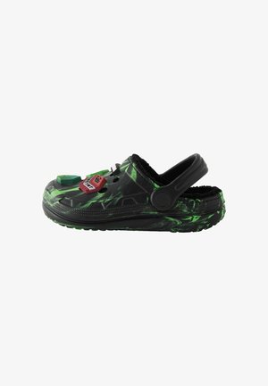MINECRAFT MARBLE REGULAR FIT - Matalakantaiset pistokkaat - black green