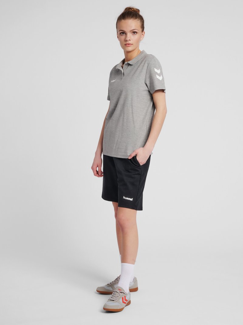 Hummel Poloshirt grijs gemêleerd Hummel Poloshirt grijs gemêleerd