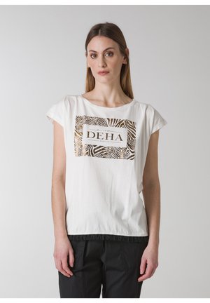 T-shirt print - bianco sporco