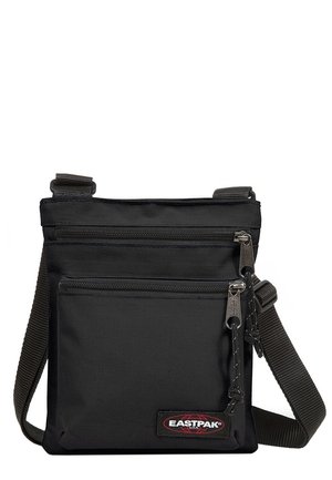 Sort Eastpak crossbody taske med to lynlåslommer og justerbar skulderrem.