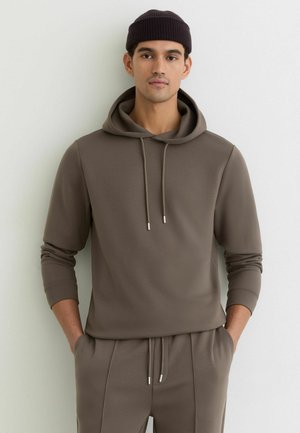 Felpa con cappuccio - light brown