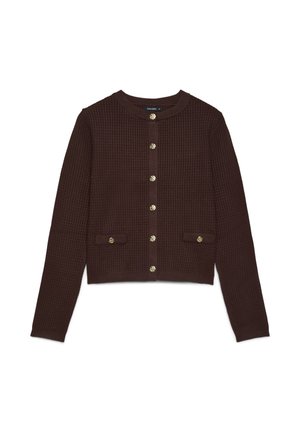 Calliope, MAGLIA TINTA UNITA - Cardigan - cioccolato scuro