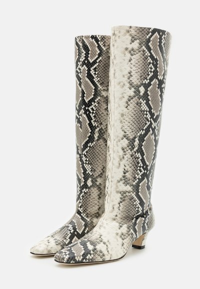 MSGM PYTHON HIGH BOOTS - Bottes - milk/black