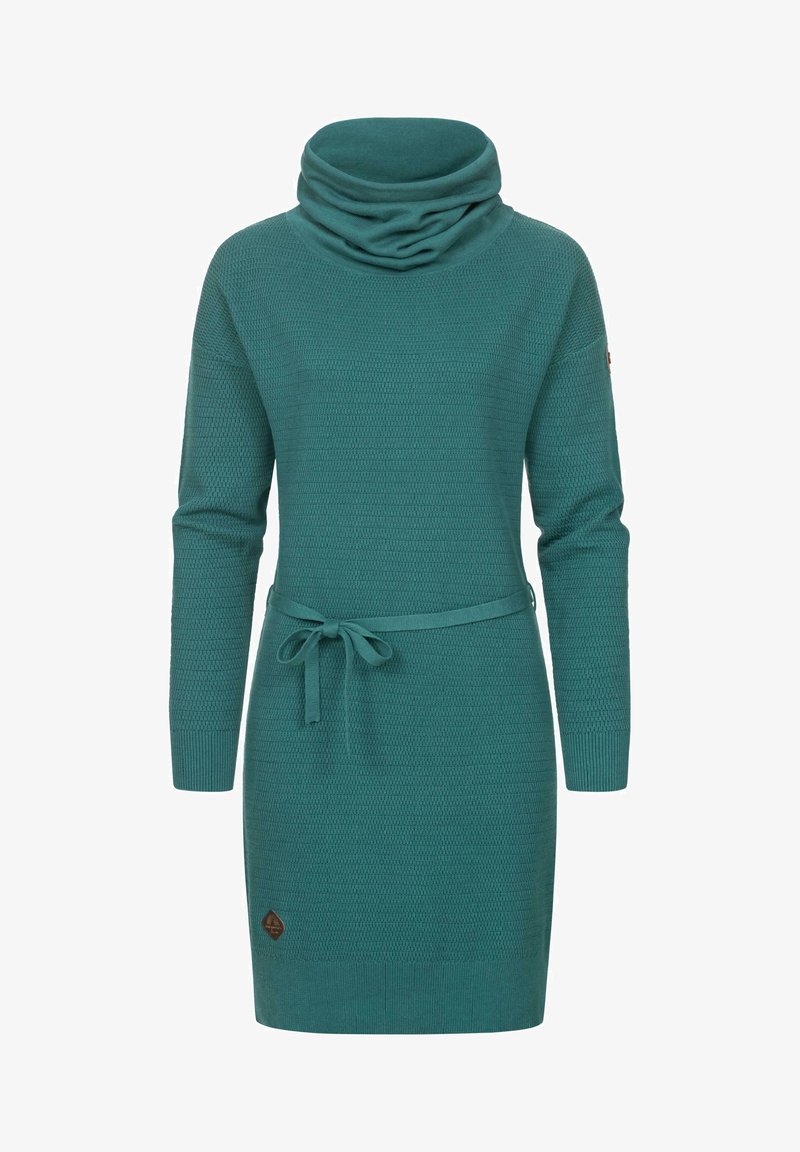 Ragwear BABETT INTL - Pletené šaty - dark green