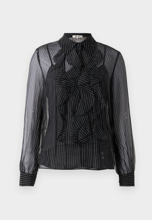 EVA BLOUSE - Blúzka so zapínaním na gombíky - black