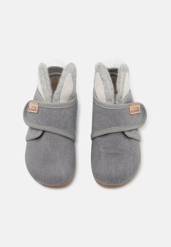 HEINRICH HASE  RASCHELND BABY KLETTVERSCHLUSS UNISEX - Slippers - hellgrau2