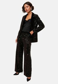 REGULAR FIT - SEQUIN - Blazer - black
