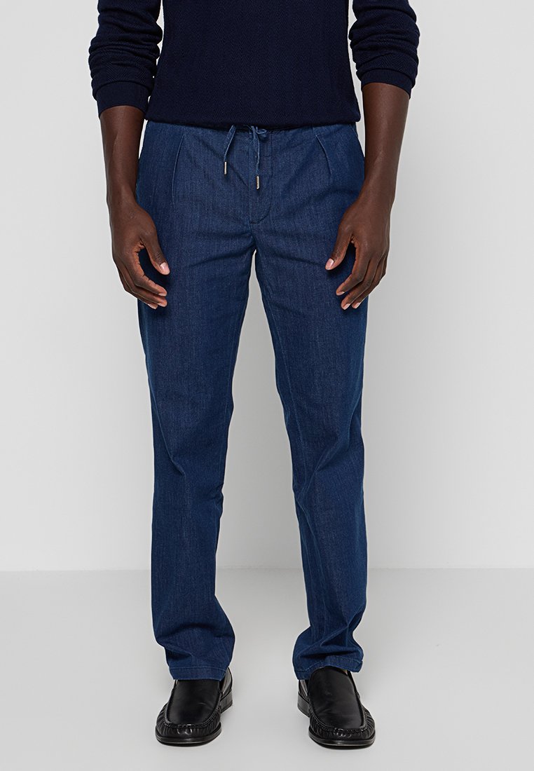 Hackett London Straight leg jeans donkerblauw Hackett London Straight leg jeans donkerblauw